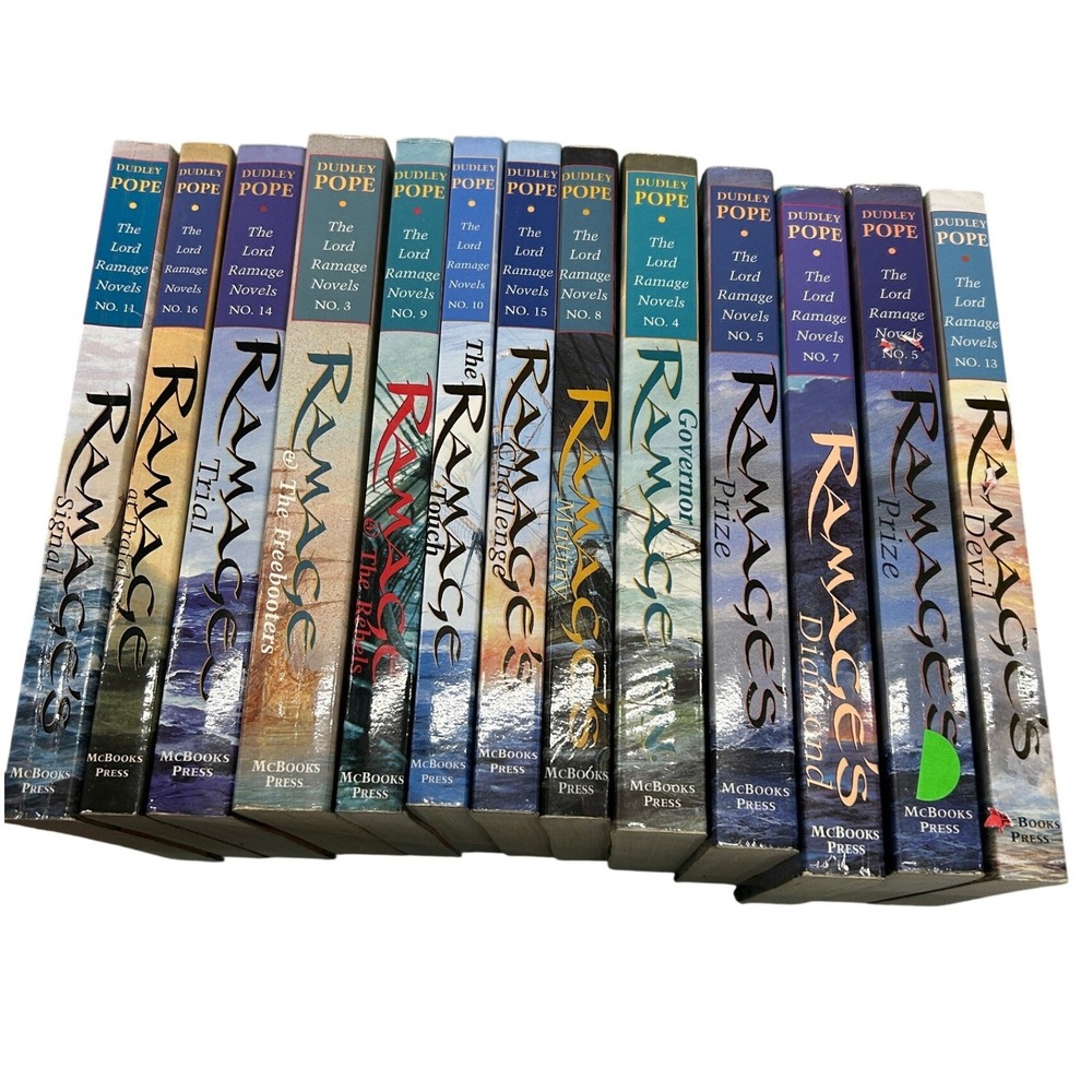 Dudley Pope Lord Ramage Novels 13 Lot 12 Titles McBooks Naval Historical Fiction